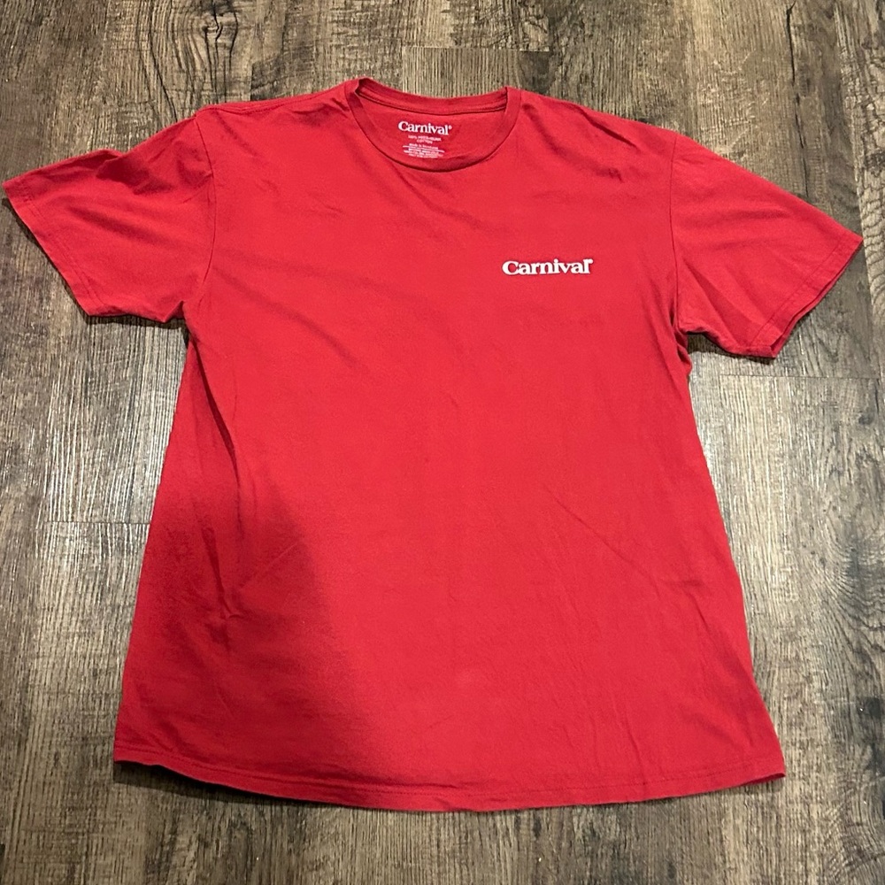 Carnival Cruise Lines Red Short Sleeve Tee